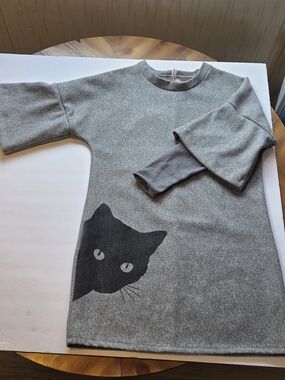 Curious Cat Sweater Dress - Order Plus